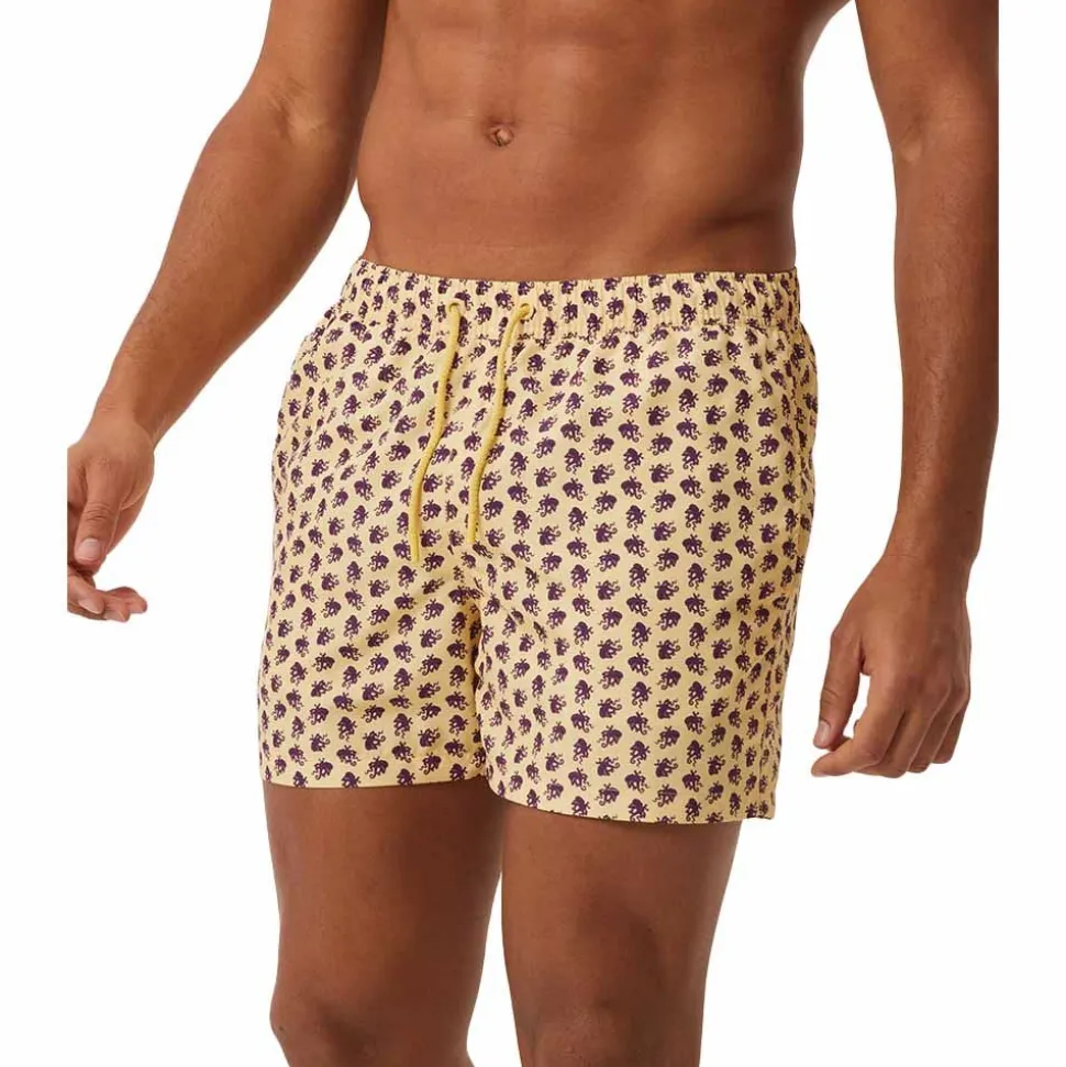 Borg Print Swim Shorts Herr