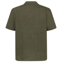 Box Fit Short Sleeved Linen Shirt Herr