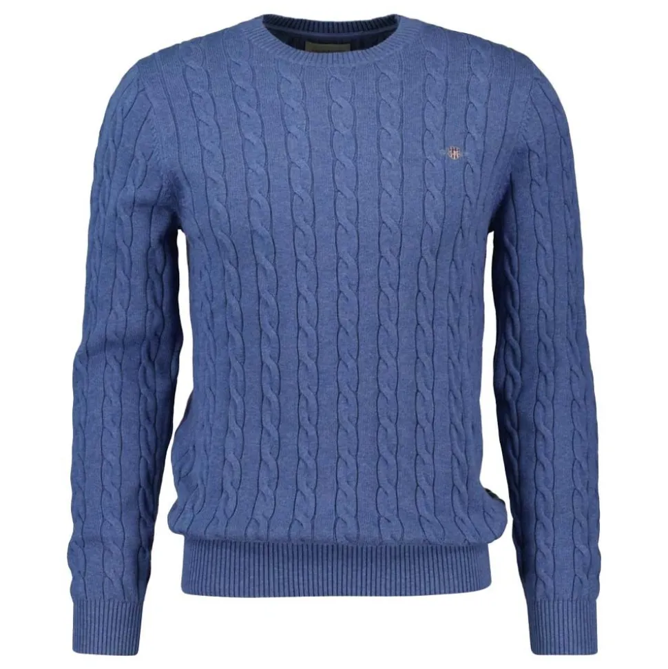 Cotton Cable Crew Neck Herr