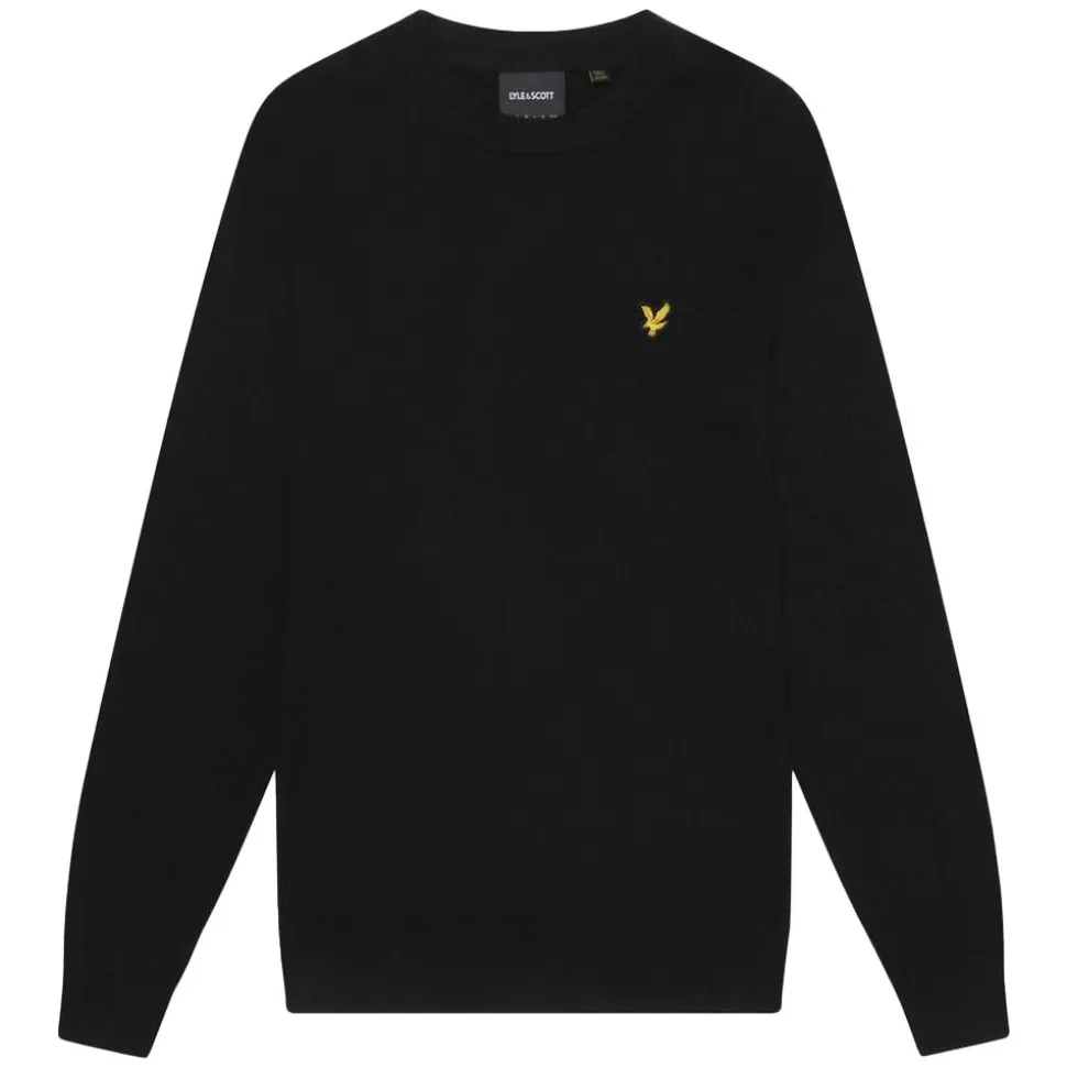 Cotton Merino Crew Neck Jumper Herr