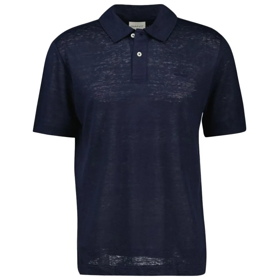 Linen SS Polo Herr