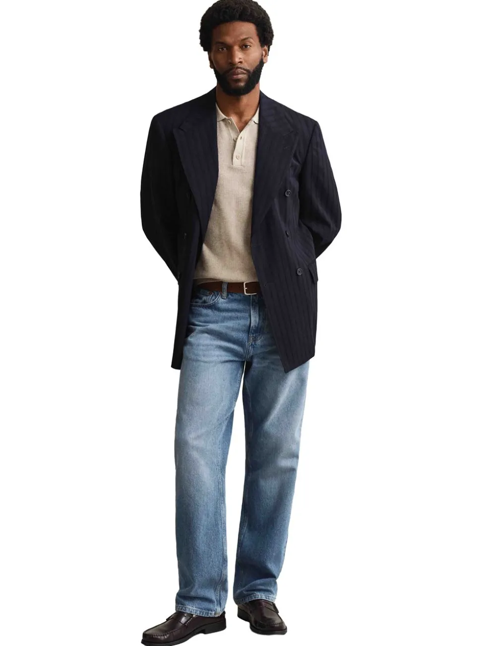 MICRO TEXTURED COTTON SS POLO HERR