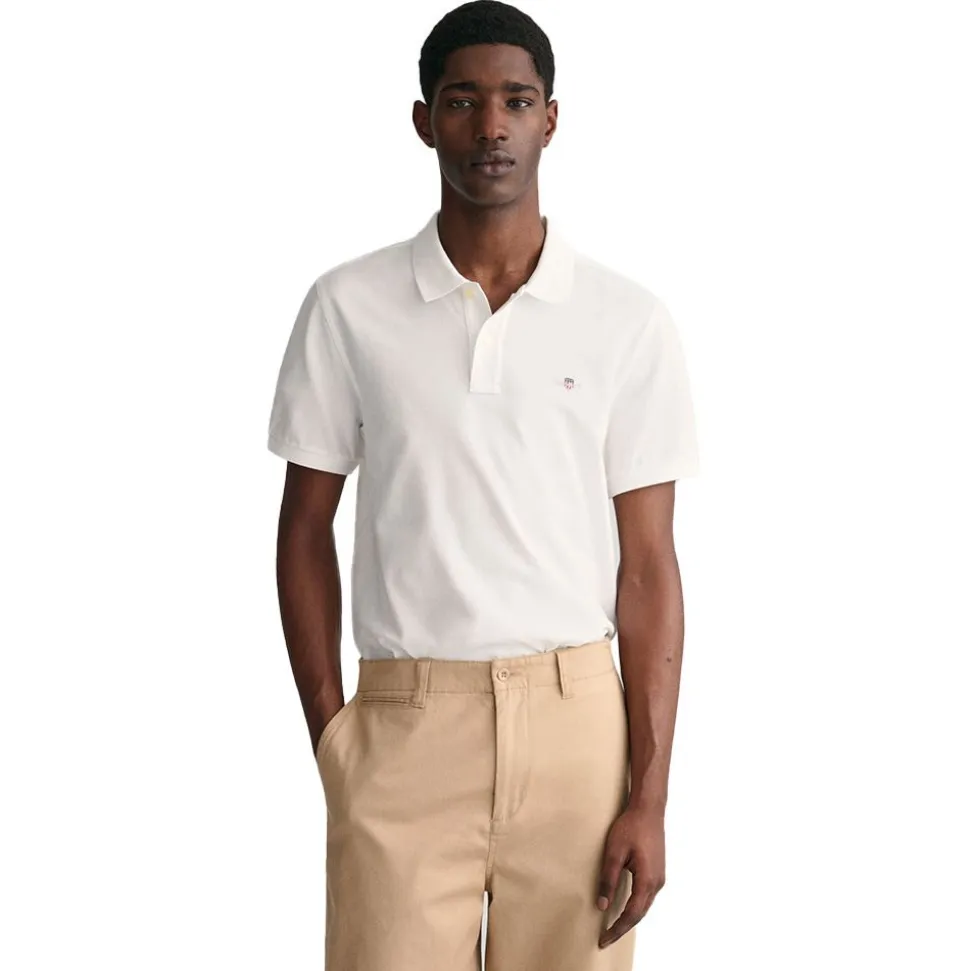 Regular Fit Shield Pique Herr