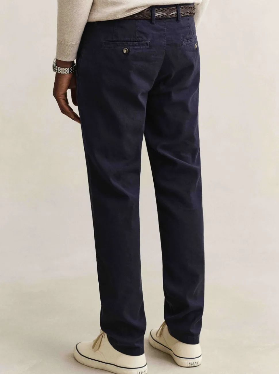 SLIM COTTON / LINEN CHINOS HERR
