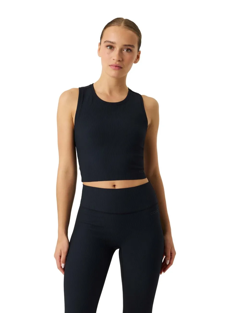 STUDIO RIBBED CROPPED TANK TOP DAM