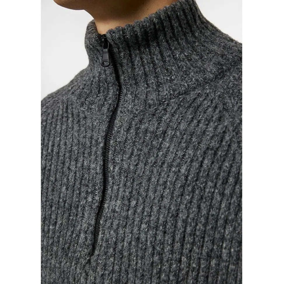 Victor Zip Wool Sweater Herr