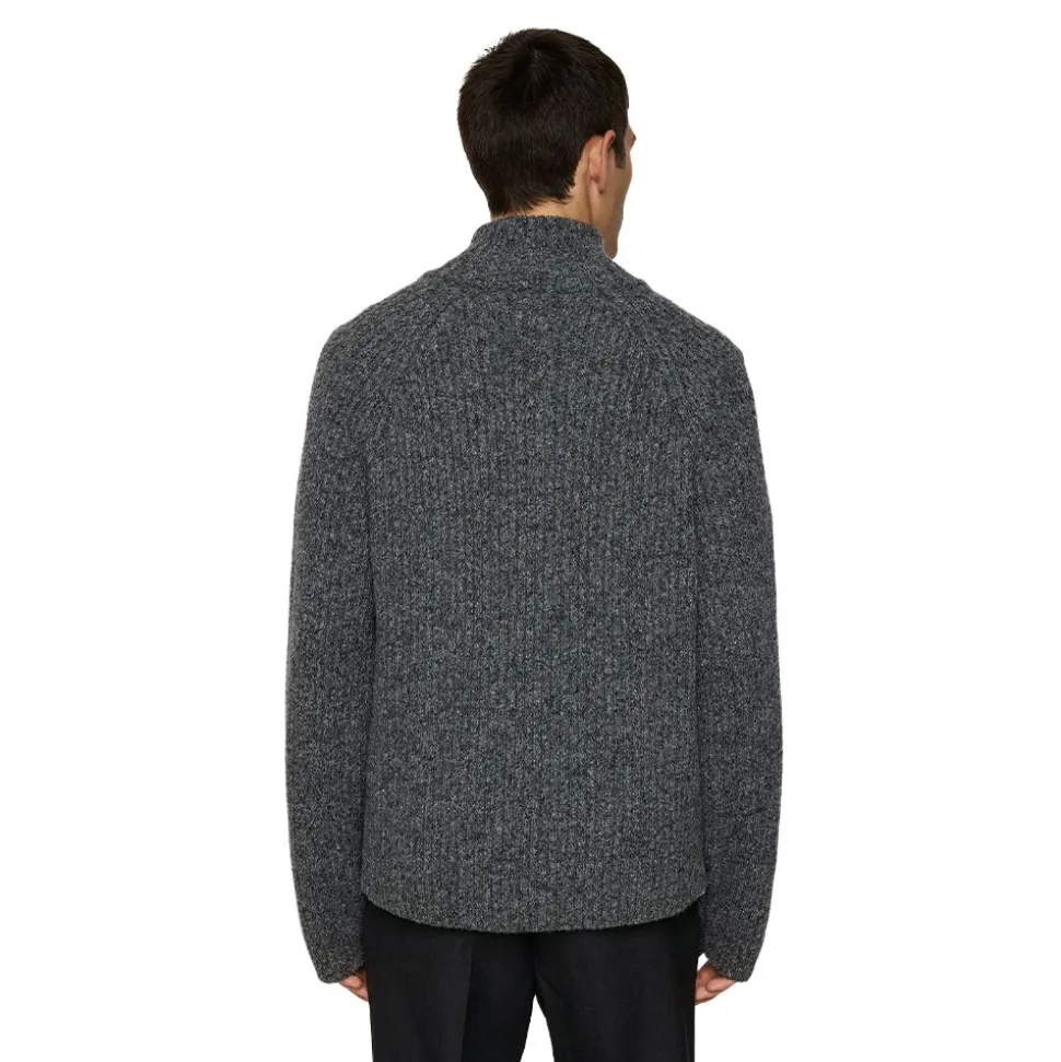 Victor Zip Wool Sweater Herr